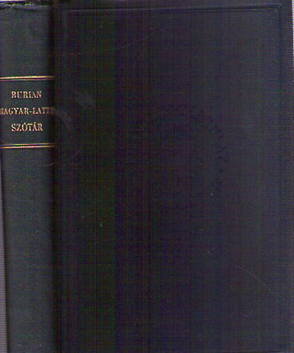 Burin Jnos (szerk.) - Magyar-latin sztr a kzpiskolk szmra