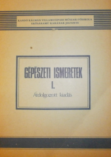 Kohler Gyula - G�p�szeti ismeretek I.