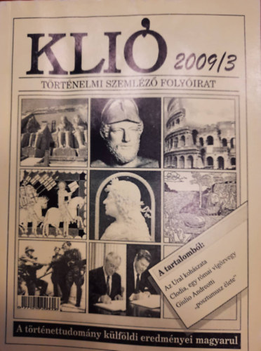 Klió történelmi szemléző folyóirat 2009/3