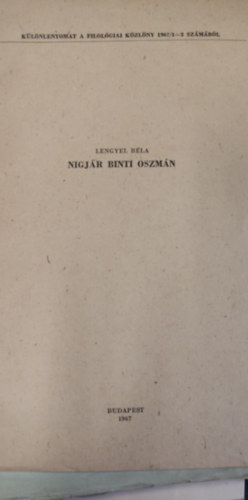 Lengyel Bla - nigjr binti oszmn