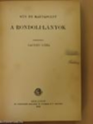 Guy De Maupassant - A Rondoli nvrek