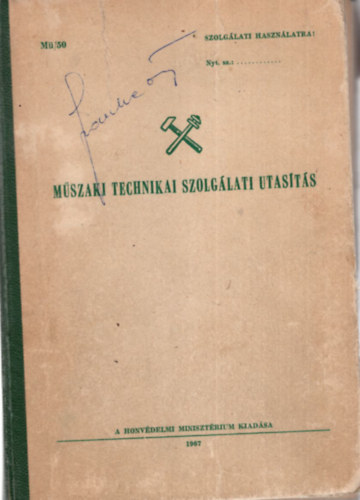 M�szaki technikai szolg�lati utas�t�s
