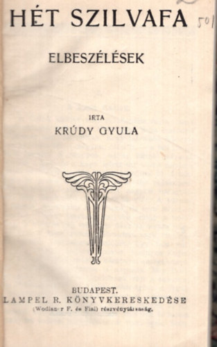 Krdy Gyula - Ht szilvafa (I. kiads)