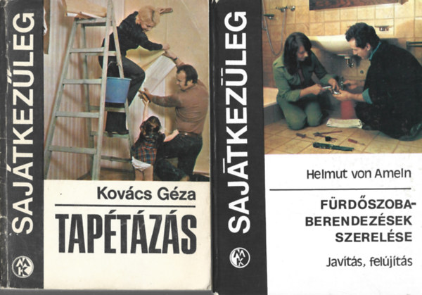 2 db Sajtkezleg knyv, Kovcs Gza: Taptzs, Helmut von Ameln: Frdszoba-berendezsek szerelse