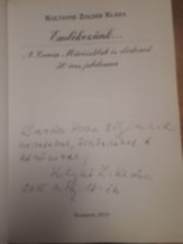 Emlkeznk... A Corvin Mvszklub s eldeinek 50 ves jubileuma