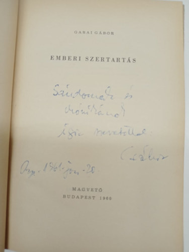 Garai G�bor - Emberi szertart�s (dedik�lt)