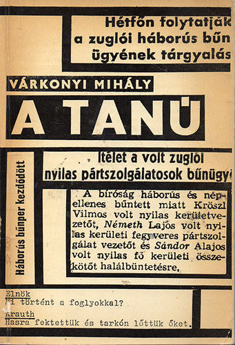 V�rkonyi Mih�ly - A tan�