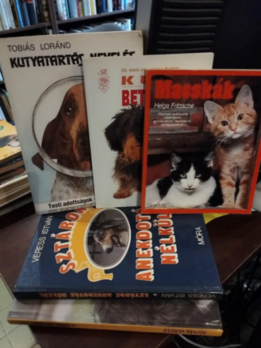 Szink Jnos-Veress Istvn, Tobis Lornd, Dr. Helga Brehm, Helga Fritzsche - Kutya- macska knyvcsomag 5 darabos KNYVMENT AJNLAT: A kutya htkznapjai, Sztrok anekdotk nlkl, Kutyatarts-nevels, Kutyabetegsgek (megelzs, felismers, els segtsg, Macskk
