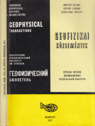 Geofizikai kzlemnyek - Klnkiadvny