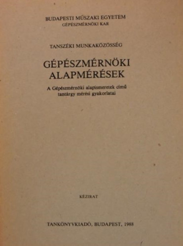 Dr. Kovcs Attila (szerk.) - Gpszmrnki alapmrsek
