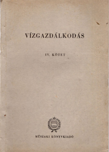 Sabathiel J�zsef - V�zgazd�lkod�s IV. k�tet