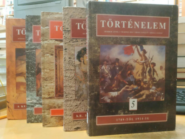 Herber-Martos-Moss-Tisza - T�rt�nelem 1-5. (6. k�tet hi�nyzik)