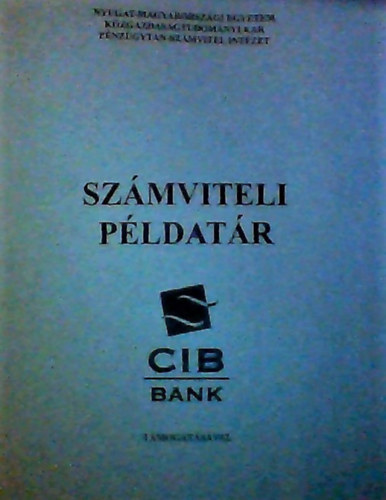 Juhszn Jakab Mria, Kirly Attiln, Lehotai Sndorn, Tthn Szab Erzsbet, Lentner Csaba (Lektor), Lett Bla (Lektor) - Szmviteli Pldatr (Nyugat-Magyarorszgi Egyetem Kzgazdasgtudomnyi Kar Pnzgytan-Szmvitel Intzet)
