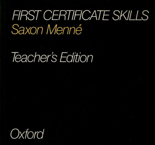 Saxon Menn� - First Certificate Skills