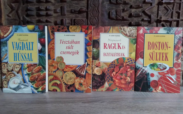 Medgyesy ZSfia (szerk.) - A csald knyhja (4db) Npszer raguk s egytltelek, Tsztban slt csemegk, Varicik vagdalt hssal, Rostonsltek - szabadtri finomsgok