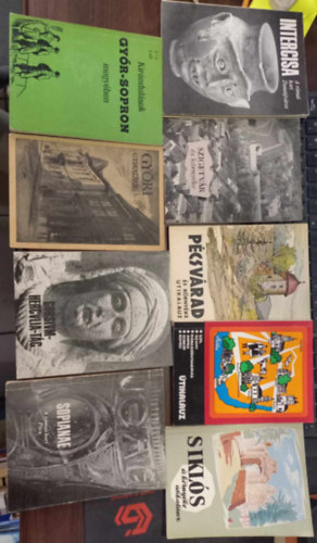 9 db-os útikönyv KÖNYVMENTŐ AJÁNLAT: Siklós és környéke kalauz+Szil,Szany,Rábaszentandrás,Árpás,Sobor,Egyed útikalauz+Pécsvárad és környéke utikalauz+Szigetvár és környéke+Intercisa, a római kori Dunaújváros