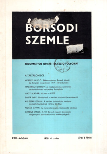 Dr. Kun László - Borsodi Szemle XXIII. évf. 1978. 4. szám