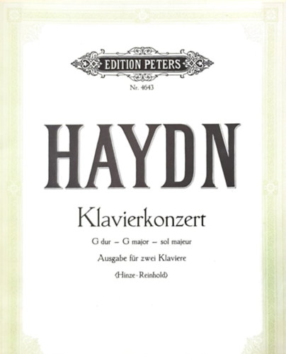 Joseph Haydn - Klavierkonzert in G-Dur ~ G major ~ sol majeur - Ausgabe für zwei Klavier