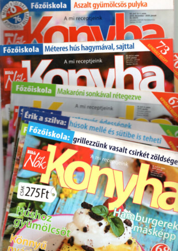 Ratkai Krisztina - 13 db Blikk nők konyhája 2016. VIII. évf 9. szám; 2017. IX. évf. 3-9., 11. szám; 2019. XI. évf. 4., 6., 9., 12. szám