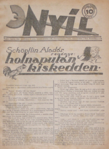 Dr. Sznt Andor (szerk.) - Nyl II. vfolyam 26. szm