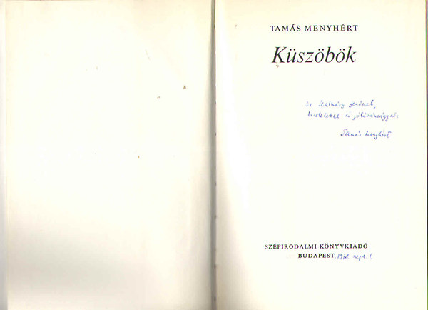 Tam�s Menyh�rt - K�sz�b�k (Dedik�lt!)