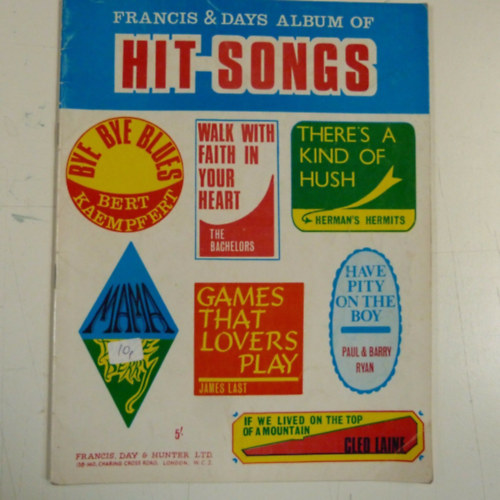 Francis & Days album of Hit Songs