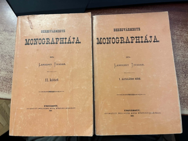 Lehoczky Tivadar - Beregv�rmegye monographi�ja I-II.