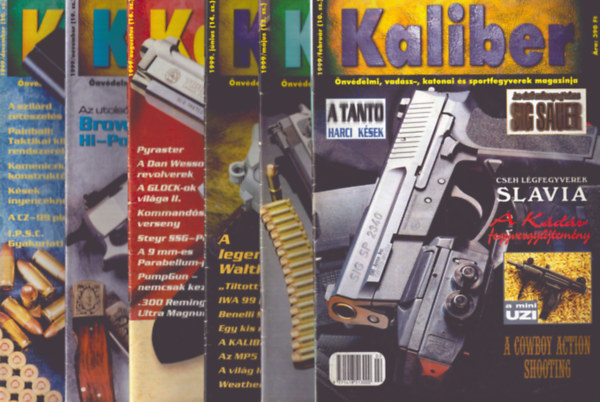 Kalmr Zoltn (fszerk.) - Kaliber 1999/2., 5., 6., 8. 11., 12. szmok (6 db)