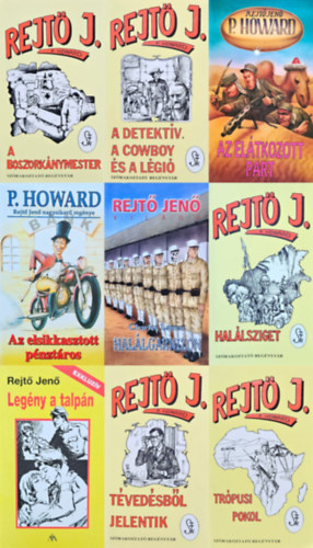 Rejt Jen, Charles Lamar - 9 db Rejt Jen ktet: A detektv, a cowboy s a lgi + Eltkozott part + Tvedsbl jelentik + Trpusi pokol + A boszorknymester + A boszorknymester + Az elsikkasztott pnztros  + Legny a talpn + Hallgarnizon (Rejt Jen