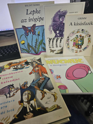 Grimm, Tordon kos, Blint gnes, Lukcs Krisztin Zoltn - 5db-os KNYVMENT AJNLAT, meseknyv: A kssfazk+ Llila+ Lepke az rgpen+ Mucmuc a morgonc+ Mnchhausen vidm kalandjai