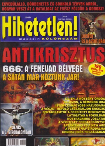 Hihetetlen! magazin klnszm - 2019. mrcius-jnius