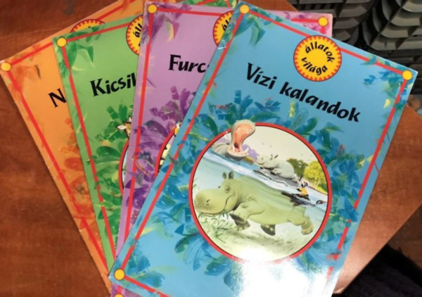 Ball�r Piroska (ford.), Tony Wolf (ill.) - �llatok vil�ga: V�zi kalandok - Nagymacsk�k - Furcsa figur�k - Kicsik �s nagyok