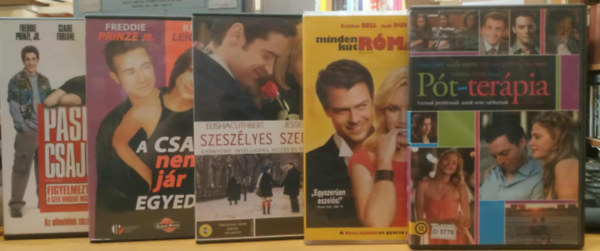 Estella Warren, Josh Duhamel, Elisha Cuthbert, Freddie Prinze Jr., Jason Biggs - 5 db romantikus film: P�t-ter�pia; Minden k�t R�m�ba vezet; Szesz�lyes szerelem; A csaj nem j�r egyed�l; Pasik �s csajok (5 DVD)