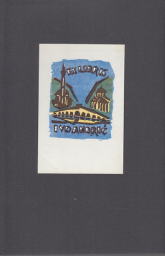 Ex Libris Ivo Andric r (eredeti nyomat)