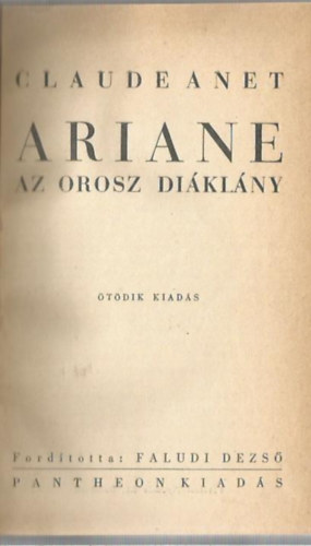 Claude Anet - Ariane, az orosz di�kl�ny