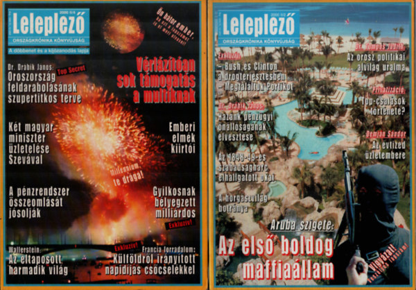 T�ke P�ter - leleplez� 2000/1, 2, 3, 4. sz�mok.