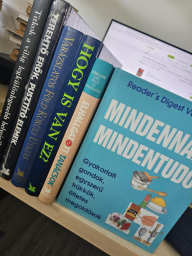 6db Reader's Digest album, KNYVMENT AJNLAT: Titkok a vilg legklnlegesebb helyeirl+ Teremt erk, pusztt elemek+ Varzslatos Fld krli utazs+ Hogy is van ez?+ Elhallgatott tancsok+ Mindennapi mindentud