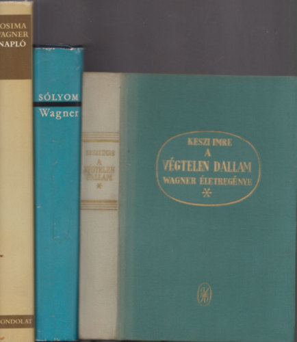 Wagner, Keszi Imre - Wagnerrel kapcsolatos knyvek (3db.): A vgtelen dallam (Wagner letregnye) + Wagner + Napl