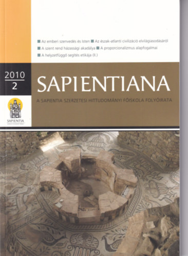 Patsch Ferenc SJ - Sapientiana 2010/2