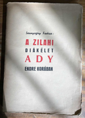 Szunyoghy Farkas - A zilahi diákélet Ady Endre korában