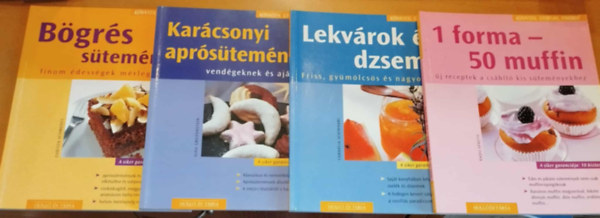 Cornelia Schinharl, Gina Greifenstein, Radu Spaeth, Christa Schmedes - 4 db Knnyen, gyorsan, finomat: 1 forma - 50 muffin + Bgrs stemnyek + Karcsonyi aprstemnyek + Lekvrok s dzsemek