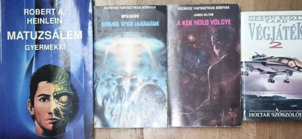 Robert A. Heinlein, Orson Scott Card, James Hilton, Steven Spielberg - 4db sci-fi regny - Orson Scott Card-Vgjtk 2, James Hilton-A kk hold vlgye, Spielberg-Harmadik tpus tallkozsok, Robert A. Heinlein-Matuzslem gyermekei