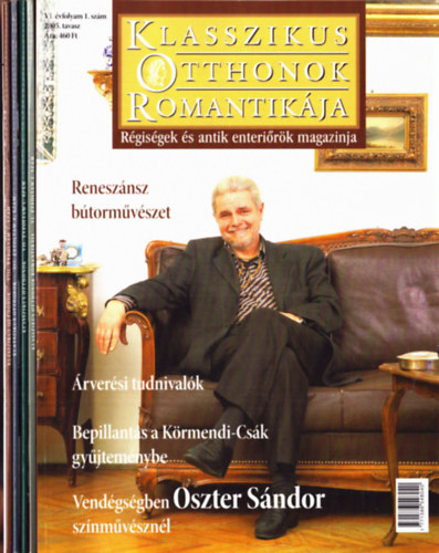 Janositz Johanna - 5 db Klasszikus Otthonok Romantikja: VI. vf. 1-2. szm, VII. vf 1. s 4. szm, VIII. vf. 1. szm