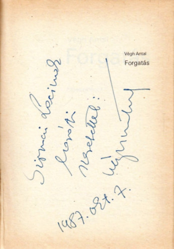 Végh Antal - Forgatás