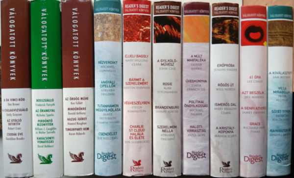 10 db-os Reader's Digest vlogatott knyvek