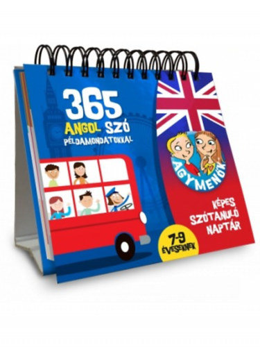 Agymenk - Kpes sztanul naptr - 365 angol sz pldamondatokkal - 7-9 veseknek