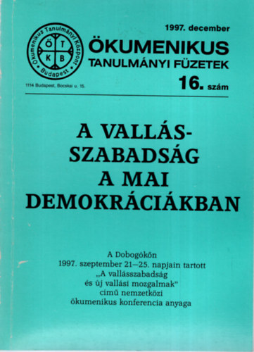 A vallsszabadsg a mai demokrcikban