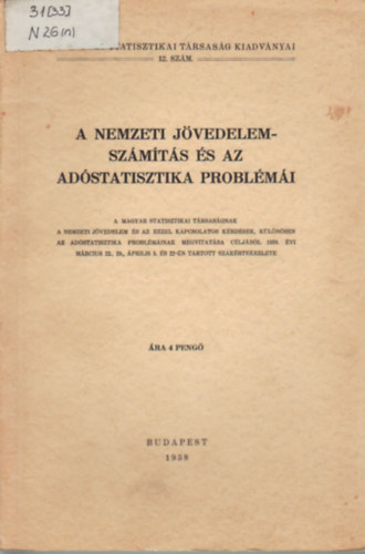 A nemzeti jvedelemszmts s az adstatisztika problmi