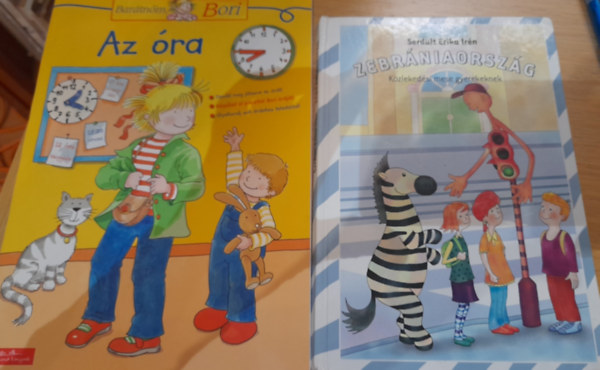 Serd�lt Erika Ir�n, Hanna S�rensen - 2 db tanul�s mesek�nyv:Hanna S�rensen: Az �ra; Serd�lt Erika Ir�n: Zebr�naorsz�g (K�zleked�si mese gyerekeknek)