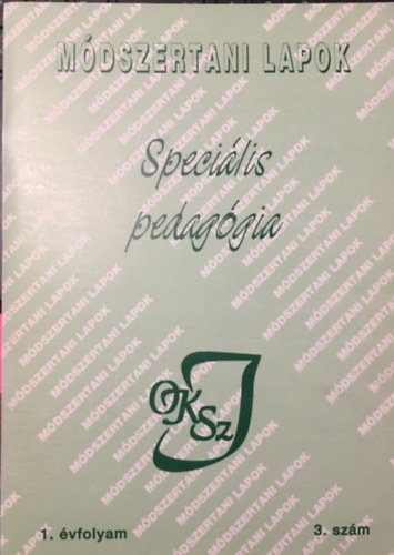 Vgh Miklsn (szerk.) - Mdszertani Lapok - Specilis pedaggia 1. vfolyam 3. szm (1995)